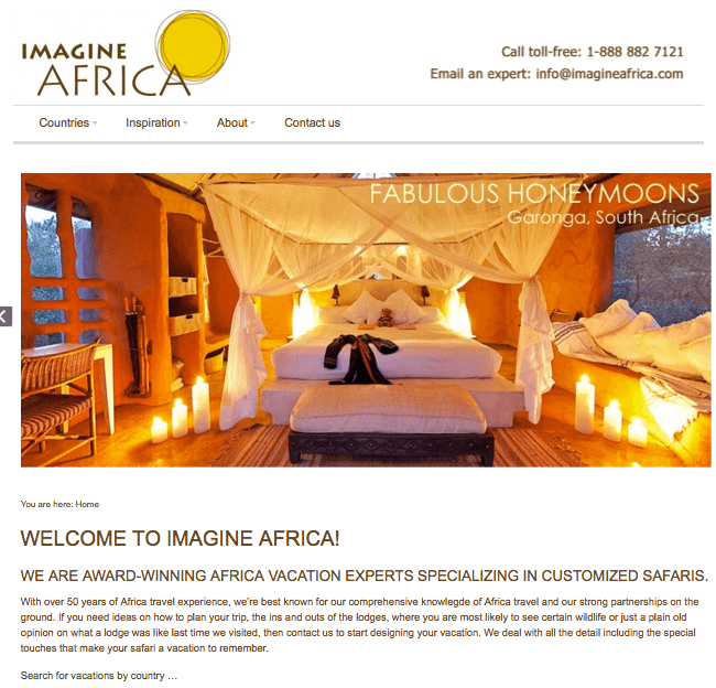 WordPress Xpress 6 imagine africa wordpress website