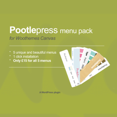 pootlepress menu pack for woothemes canvas