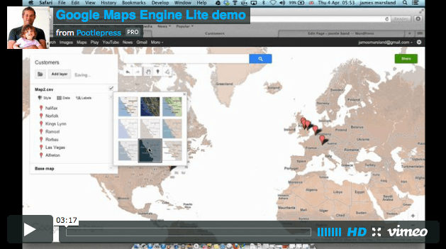 Video walkthrough: Create great looking Google maps visualisations with your own data