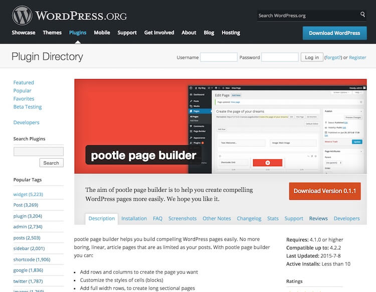 Try out (the all new) pootle page builder [in beta]