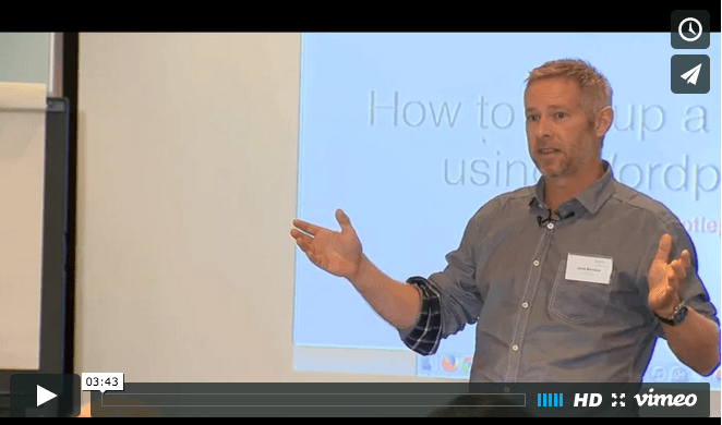 Why most businesses use WordPress – video intro of my talk to the British association for counselling and psychotherapy