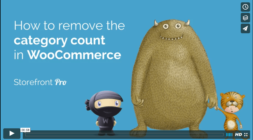 How to remove the WooCommerce category count