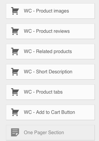 WooCommerce builder modules