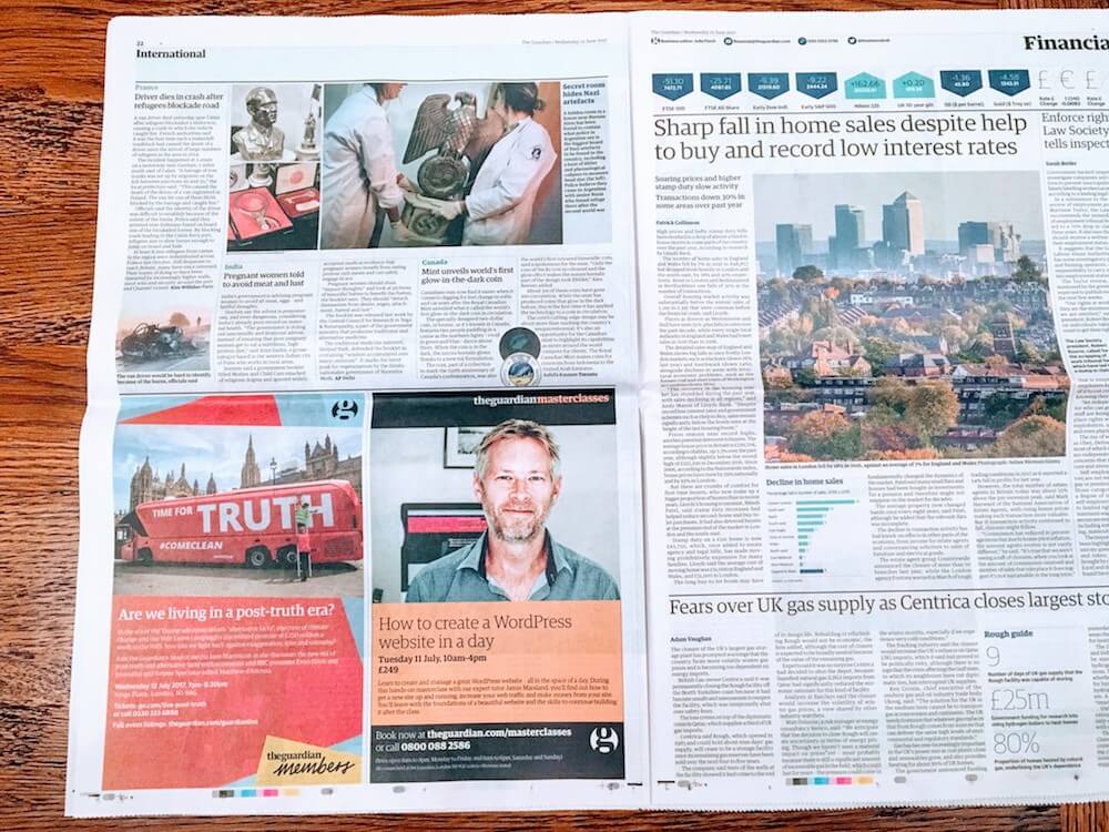 How I got my face in front of 150,000 Guardian Newspaper readers