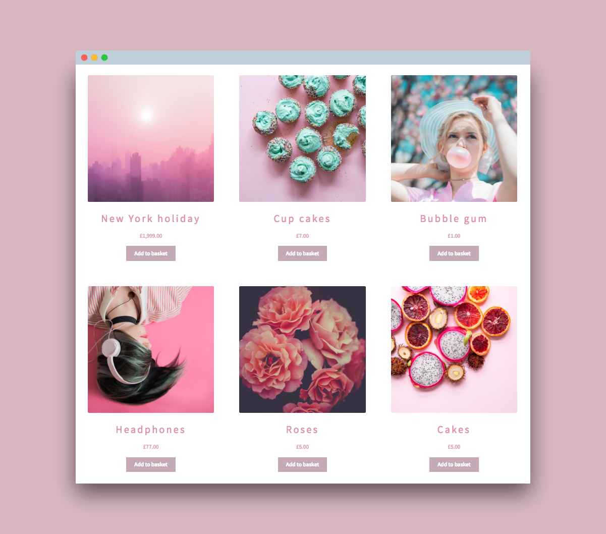 default woocommerce grid