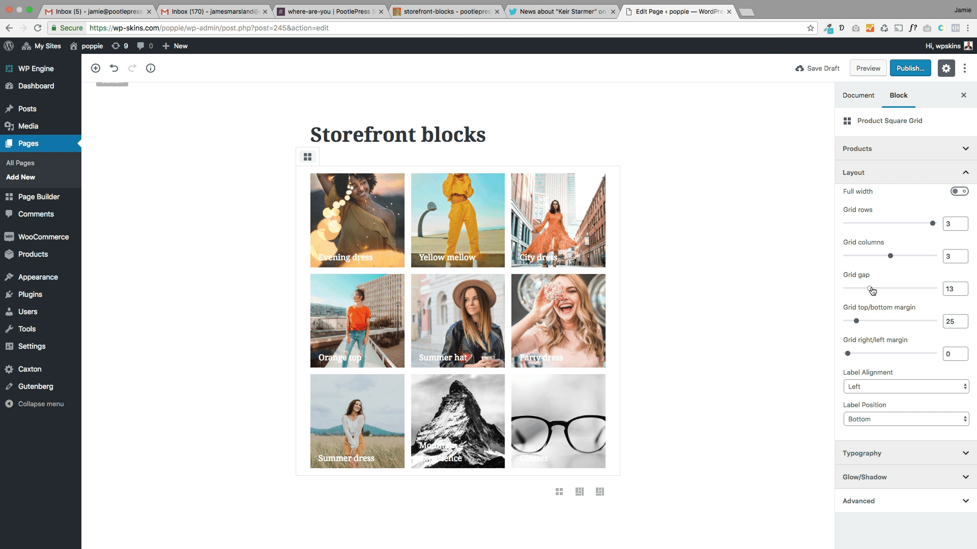 easy customization storefront blocks