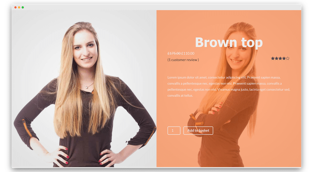 WooBuilder 22 brown top
