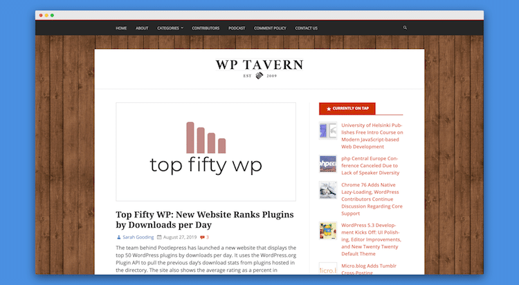 Introducing topfiftywp.com - our new website that shows the most downloaded WordPress plugins per day, and top 50 active installs for themes and plugins. 2