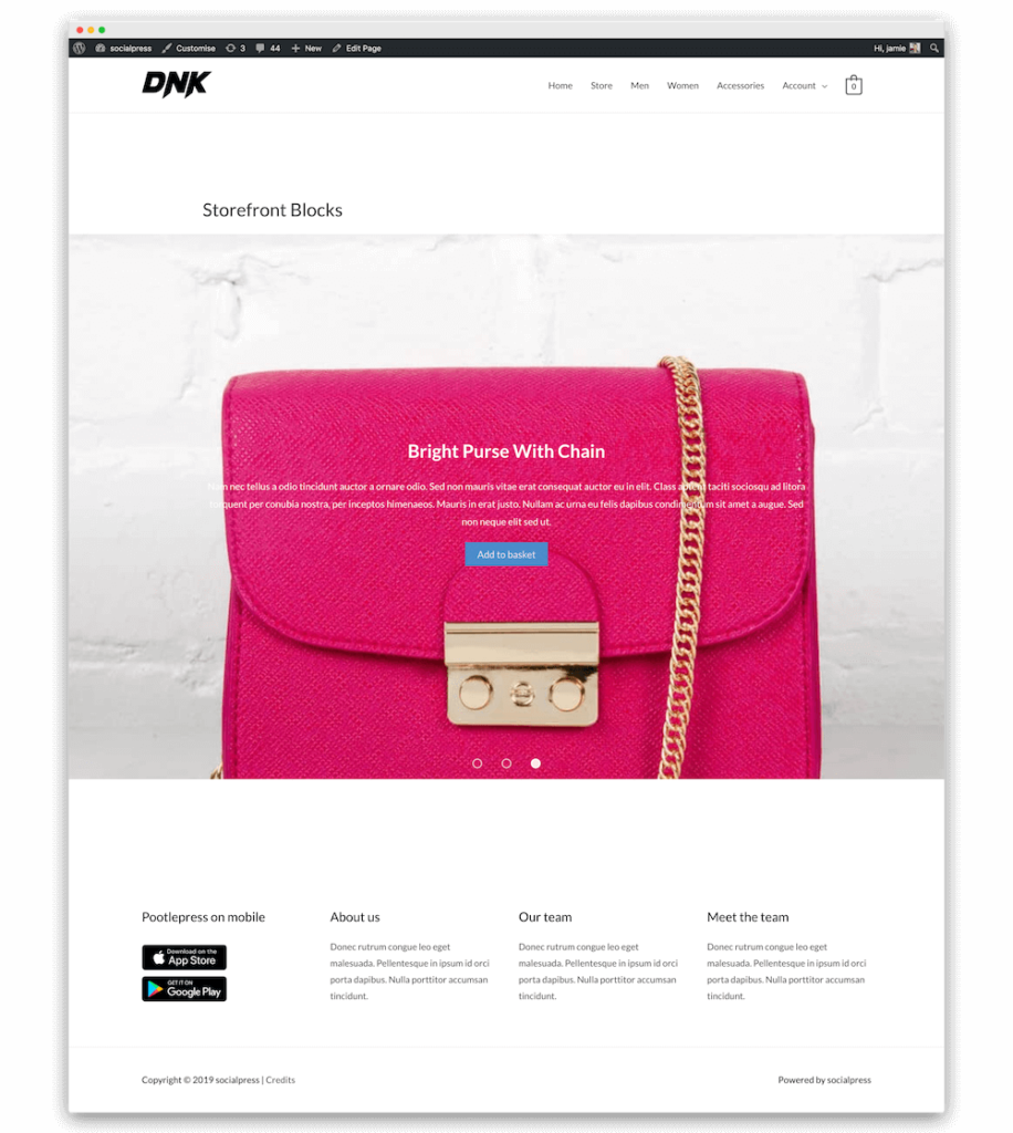 storefront-blocks 12 product slider block for woocommerce