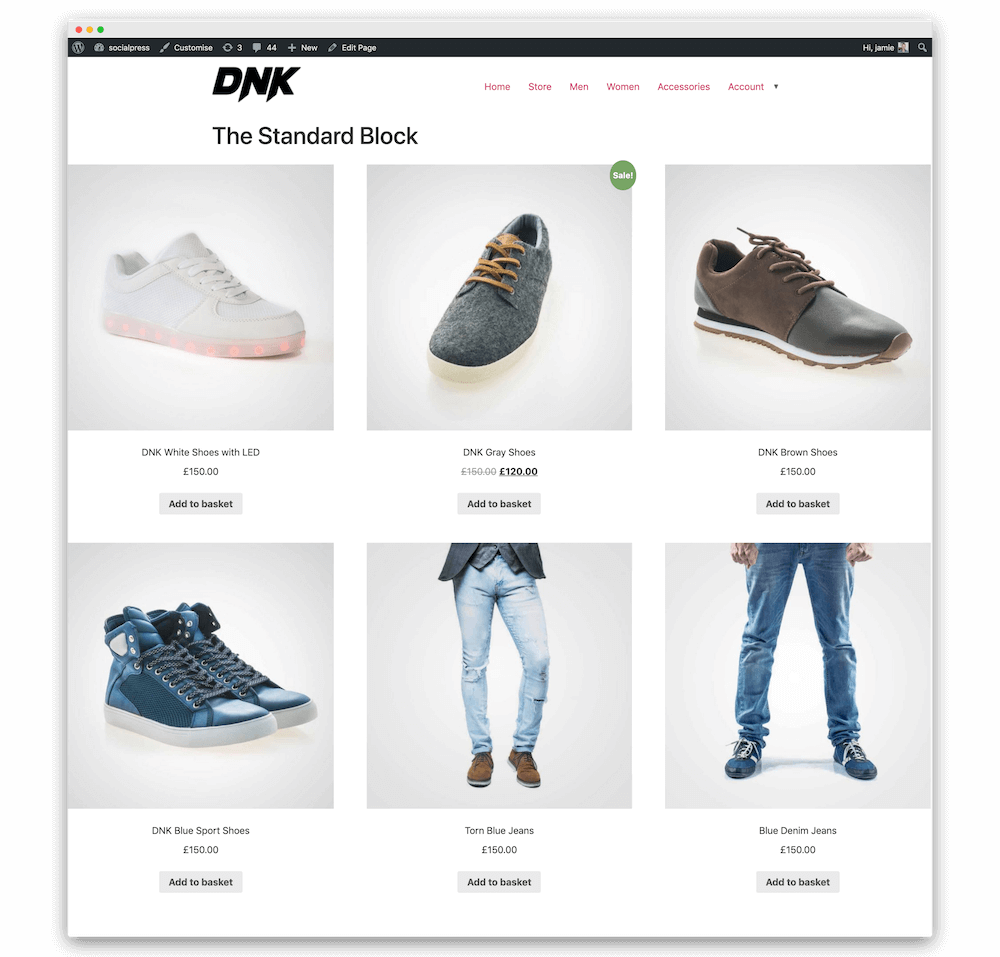 storefront-blocks 29 the standard block for woocommerce