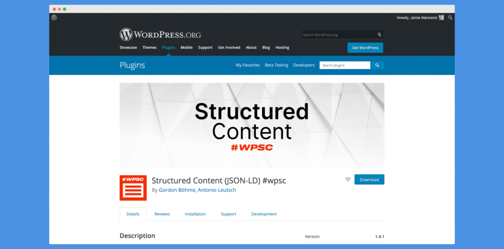 wordpress structured content plugin