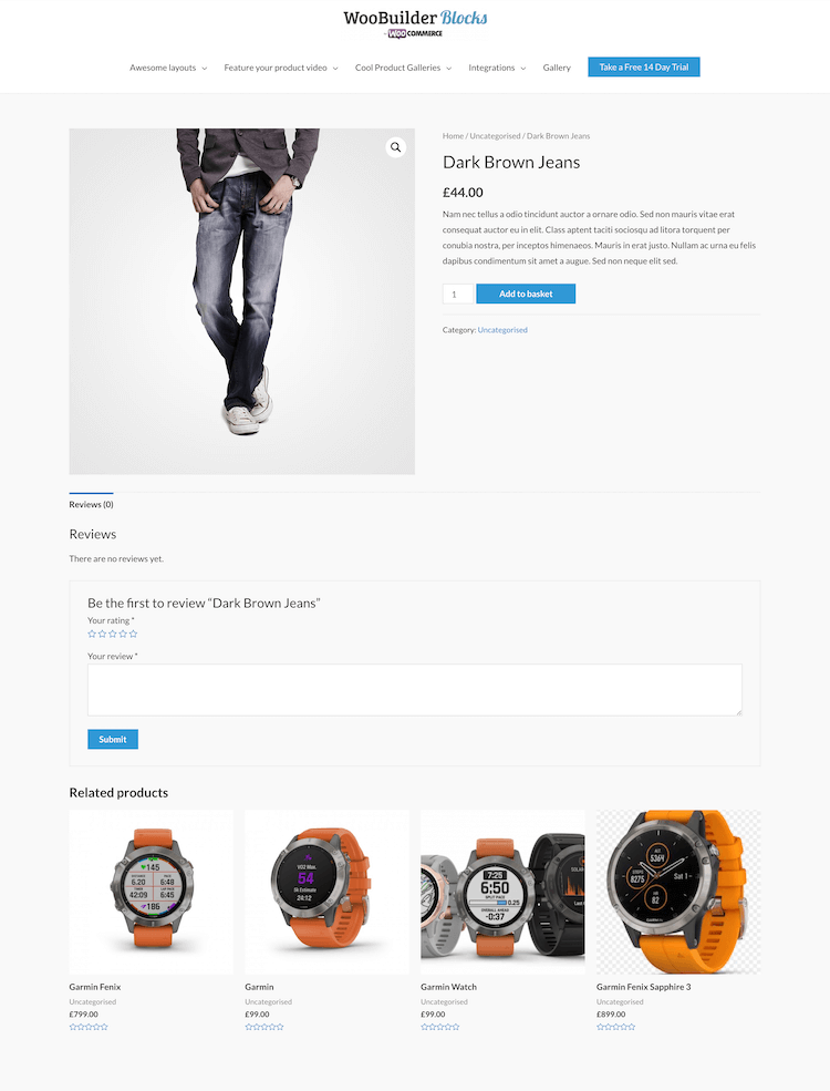 before woocommerce single page customization