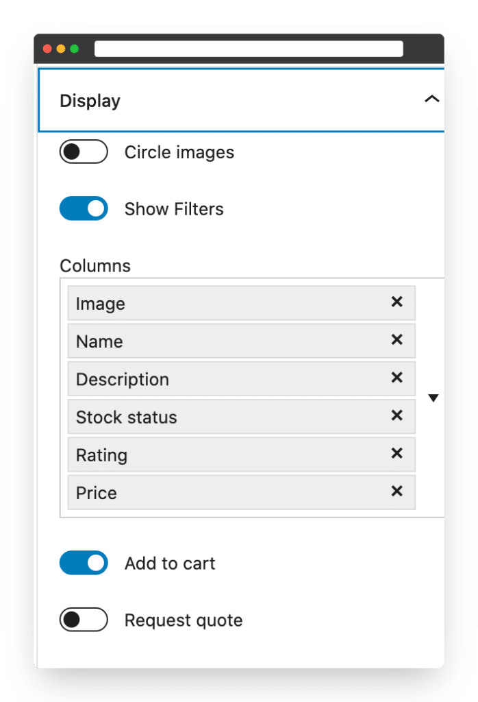 WooCommerce Product Table - how to easily list your products using the Product Table Block and the WordPress Block Editor, Gutenberg 37