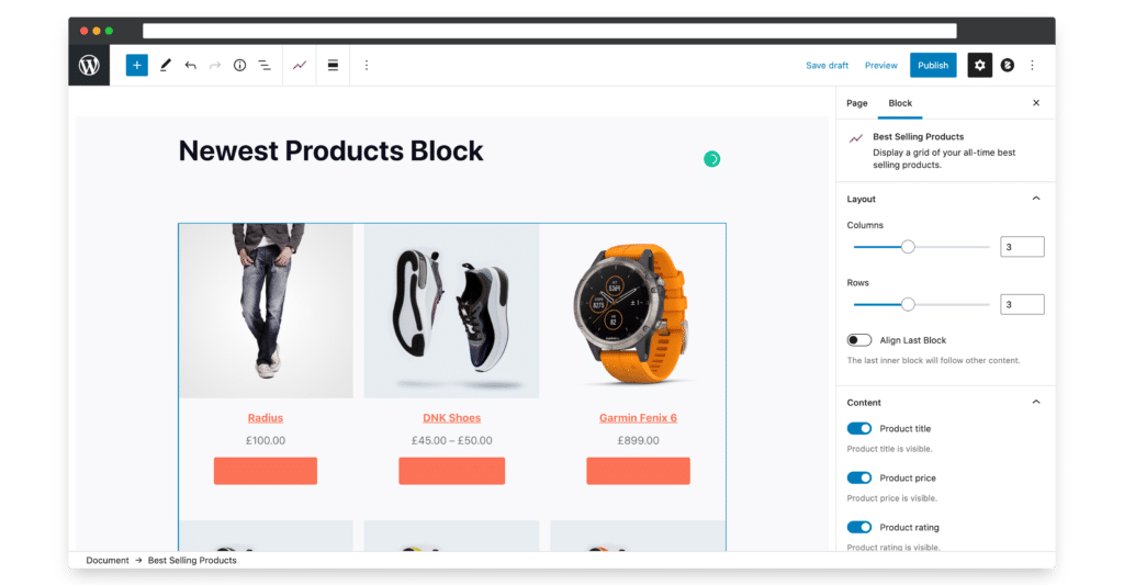 Newest Products WooCommerce Block