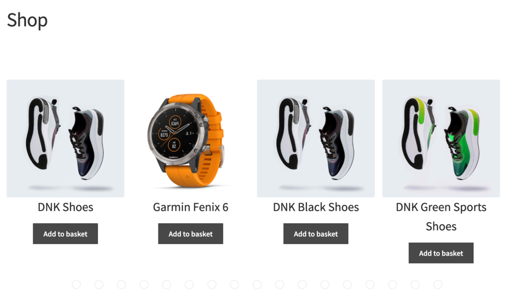 woocommerce image carousel