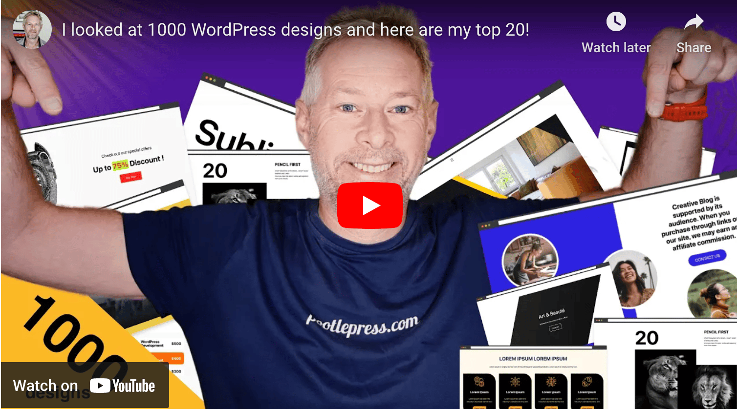 I researched 1000 WordPress designs, and here are my top 20