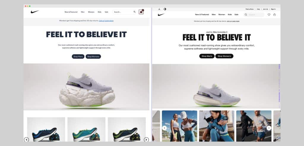 recreating nike.com with wordpress