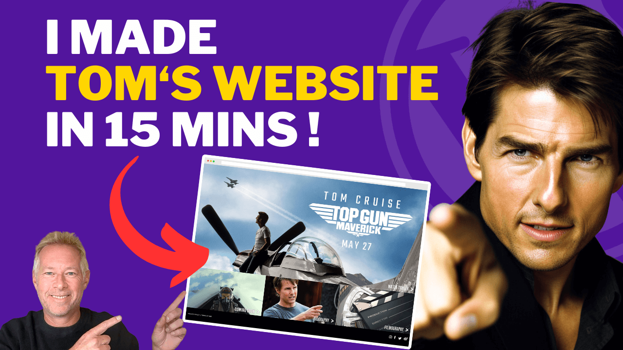 Watch me rebuild the official Tom Cruise website in just 15 minutes 🔥