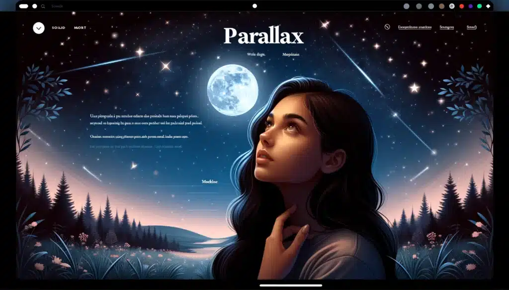 parallax effect in web design