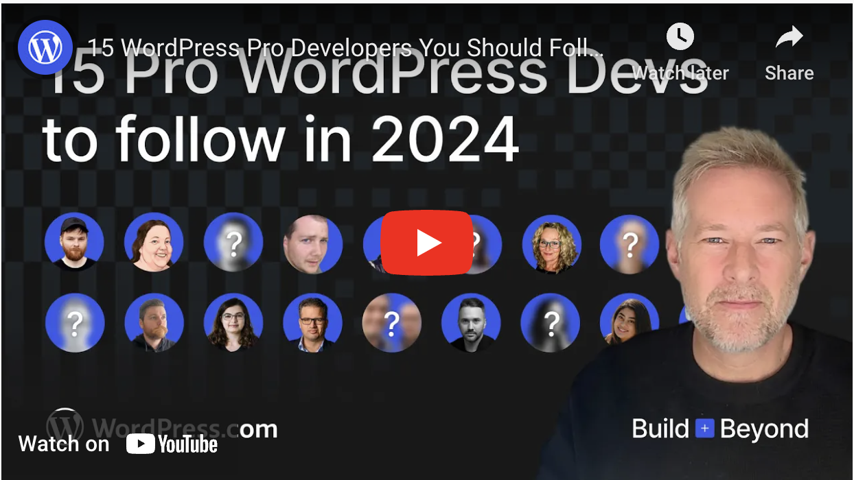 The WordPress developers you should follow in 2024