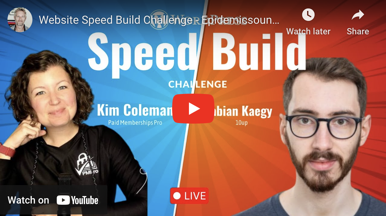 WordPress Speed Build Challenge – Epidemicsound.com home page